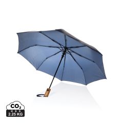 Kaycey 21 AWARE™ RPET mini samodejni dežnik iz akacijevega lesa, XDP850.70-20946B77