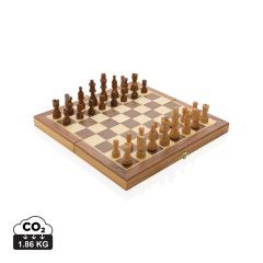 Set di scacchi pieghevole di lusso in legno, marrone, XDP940.129