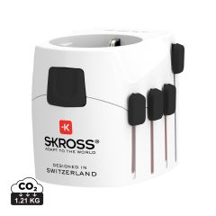 Adattatore da viaggio mondiale SKROSS Pro a 3 poli, bianco, XDRB1.103145