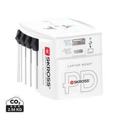 SKROSS World Travel Adapter MUV 65W PD con cavo USB C, bianco, XDRB1.302976
