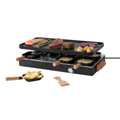 BOSKA Raclette Gourmet Party, 8 Personen (EU Typ F), Schwarz, XDRB851130