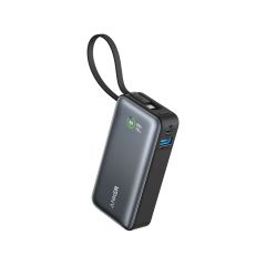 Anker Nano Power Bank 30W, integriertes USB-C-Kabel, Schwarz, XDRBA1259G11