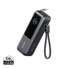 Anker Power Bank 25.000 mAh 165W, vgrajena izvlečna kabel, siva, XDRBA1695H11