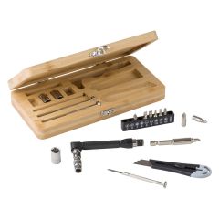 Set di attrezzi con 20 elementi, marrone, V0040-16