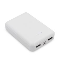 Power bank 10000 mAh | Hart, white, V0173-02