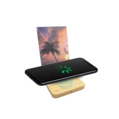 Bamboo wireless charger 10W, photo frame | Finneas, mixed, V0176-00