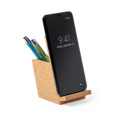 Portapenne in sughero, supporto per telefono, marrone, V0259-16