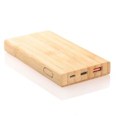 Bamboo power bank 8000 mAh BRIGHT | Caroline, brown, V0348-17