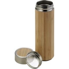 Bambusna termosica 420 ml s cjedilom za zaustavljanje taloga, bež, V0772-18