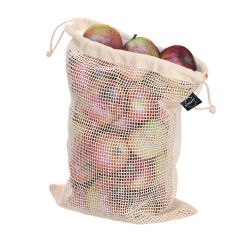 Cotton bag for fruits and vegetables BRIGHT, big size | Brandon, beige, V0782-20