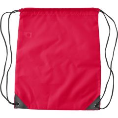 Borsa con cordino in RPET, rosso, V0830-05
