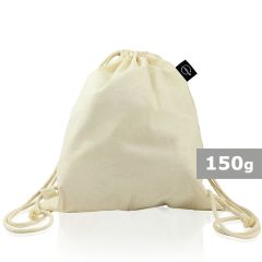 Borsa in cotone organico con coulisse BRIGHT | Meredith, beige, V0944-20