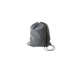 Borsa con cordino, materiale riflettente, grigio, V0958-19