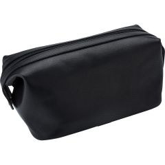 Borsa cosmetica in pelle, nero, V1237-03