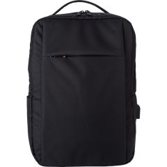 RPET Laptop-Rucksack 16, Schwarz, V1277-03