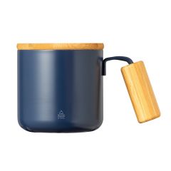 Tazza termica in acciaio inossidabile riciclato da 330 ml, blu, V1316-04