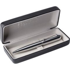Charles Dickens® ball pen in case, silver, V1390-32
