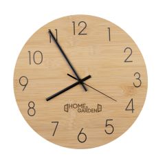 Bamboo wall clock | Imani, brown, V1392-17