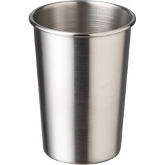 Tazza in metallo 350 ml, argento, V1506-32