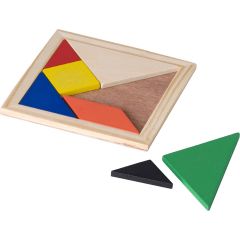 Tangram sestavljanka, 7 kosov, rjava, V1578-16