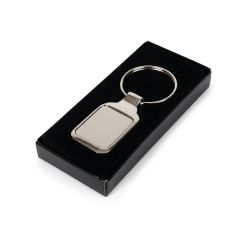 Rectangular keyring | Tristian, silver, V2029-32
