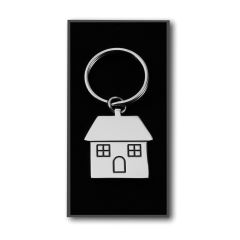 Keyring house, silver, V2077-32