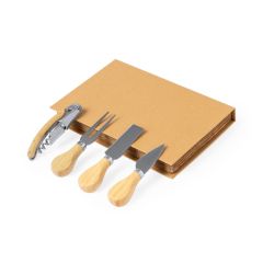 Set di formaggi, 4 pz, marrone, V2087-16