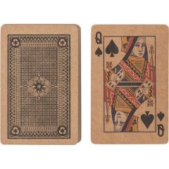 Carte da gioco in carta riciclata, marrone, V2224-16