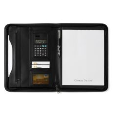 Charles Dickens® Konferenzmappe ca. A4 mit Notizbuch und Taschenrechner, Schwarz, V2383-03