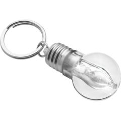 Portachiavi a forma di lampadina, argento, V2458-32