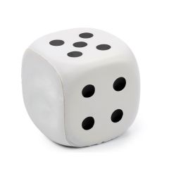 Anti stress dice, white, V2557-02