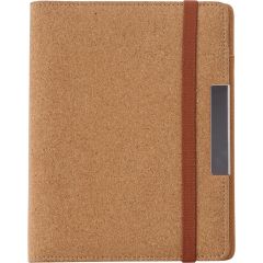 Folder za konferencije od plute približno A5 s blokom za bilješke, mješoviti, V2768-00