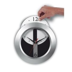 Wall clock, silver, V3624-32