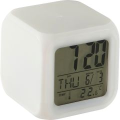 Desk clock, white, V3933-02