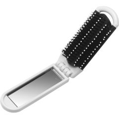Spazzola per capelli e specchio, bianco, V4345-02