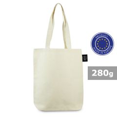Cotton shopping bag BRIGHT | Clem, beige, V4868-20