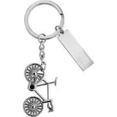 Keyring bicycle, silver, V4949-32