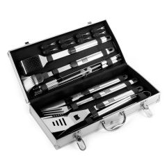 Barbecue set, silver, V6394-32