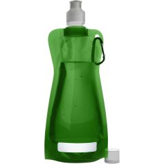 Bottiglia dacqua pieghevole da 420 ml con clip per moschettone, V6503