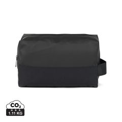 Borsa da toilette VINGA Livorno in poliestere riciclato GRS, nero, XDV7030101