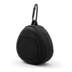 Altoparlante wireless 5W Air Gifts con moschettone | Justice, nero, V7281-03