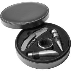 Set di vino, 4 pz, nero, V7984-03