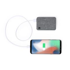 Batteria esterna RPET 5000 mAh, grigio scuro, V8321-15