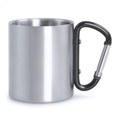 Tazza in metallo da 210 ml con clip a moschettone | Easton, V8437