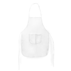 Kitchen apron, white, V8524-02
