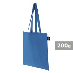 Recycled cotton and recycled polyester shopping bag BRIGHT | Porter, V8822