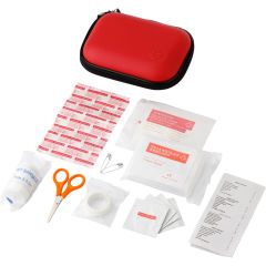 Erste-Hilfe-Set in Tasche, 16 Teile, Rot, V9546-05