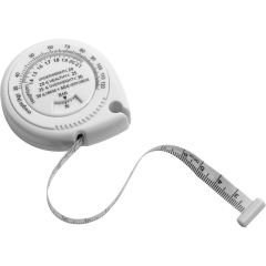 Measuring tape 1,5 m with BMI, white, V9547-02