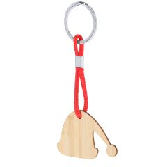 Bamboo keyring, Christmas pattern, VA234