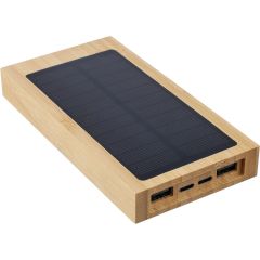Powerbank 10000 mAh s sončno polnilnico, rjava, VA276-16